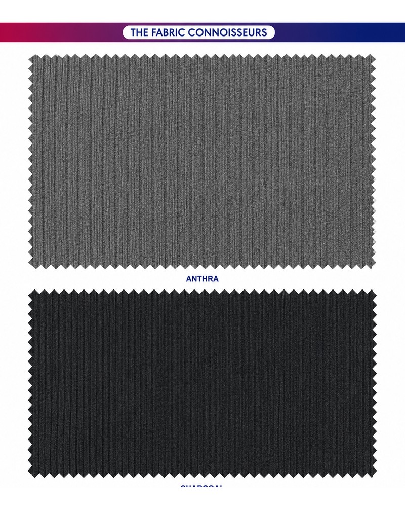 4×2 Bonded D#3 fabric — available in Anthra, Charcoal